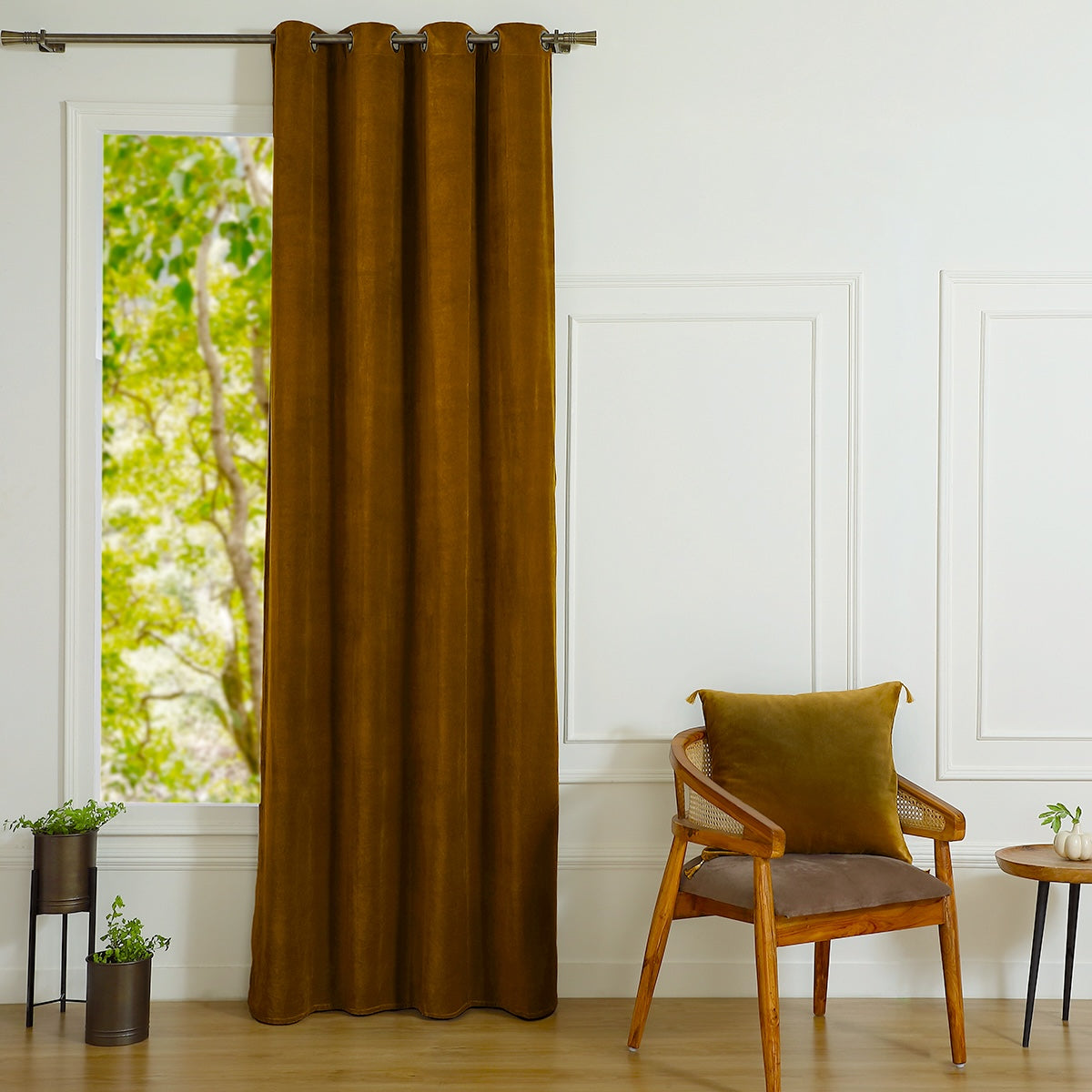 Eyelet Cotton Velvet Curtain 135x260 VELVET