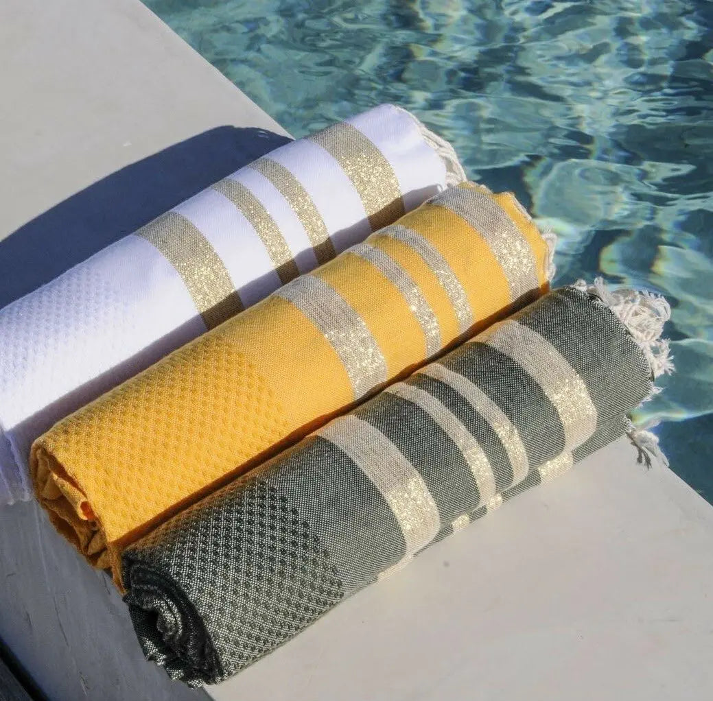 Honeycomb Cotton Fouta 100x200 HAMPTONS