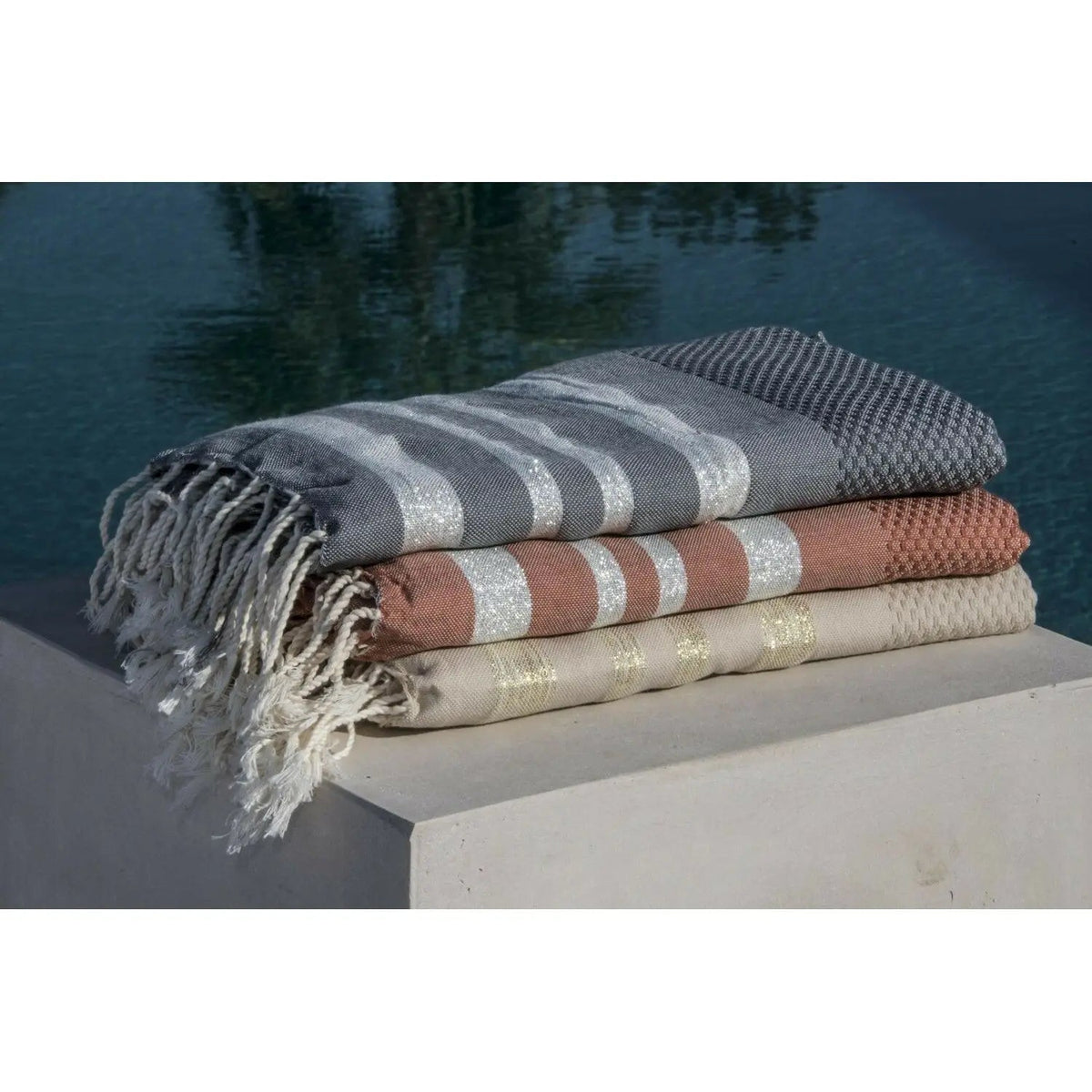 Honeycomb Cotton Fouta 100x200 HAMPTONS