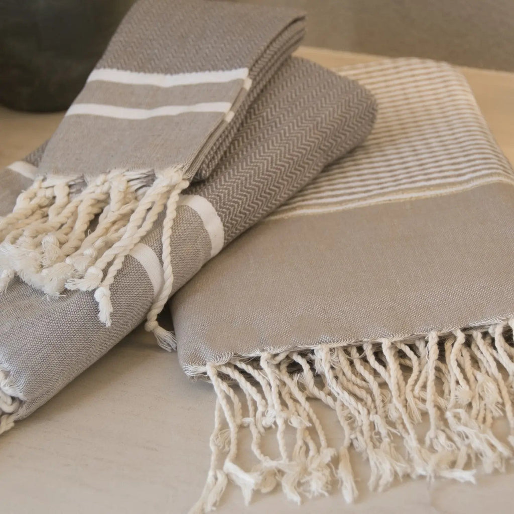 Cotton Bath Fouta Set (1+2) 100x200 + 2(50x80) STOCKHOLM