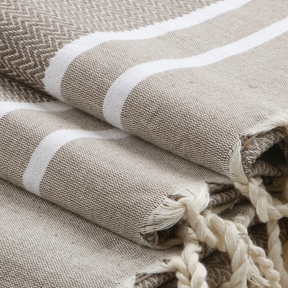 Cotton Bath Fouta Set (1+2) 100x200 + 2(50x80) STOCKHOLM
