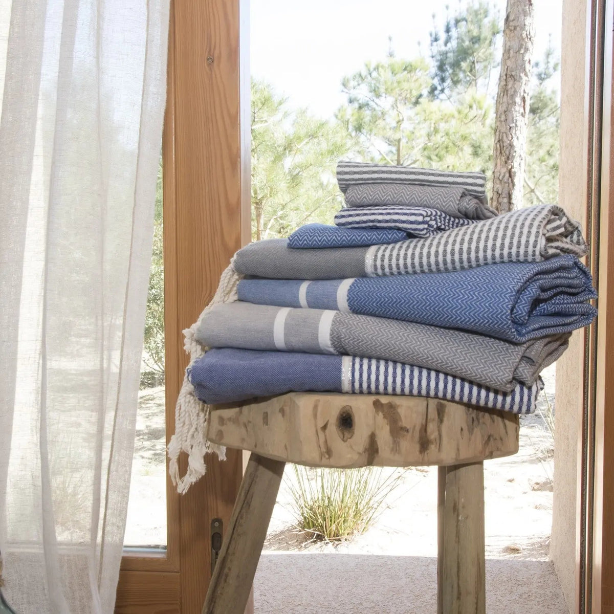 Cotton Bath Fouta Set (1+2) 100x200 + 2(50x80) STOCKHOLM