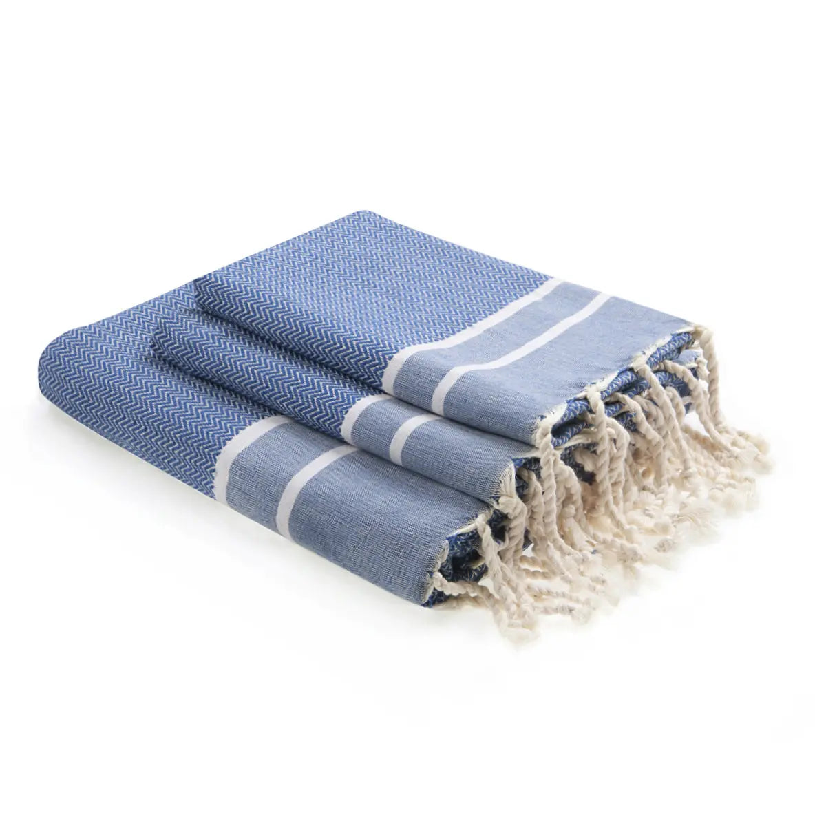 Cotton Bath Fouta Set (1+2) 100x200 + 2(50x80) STOCKHOLM