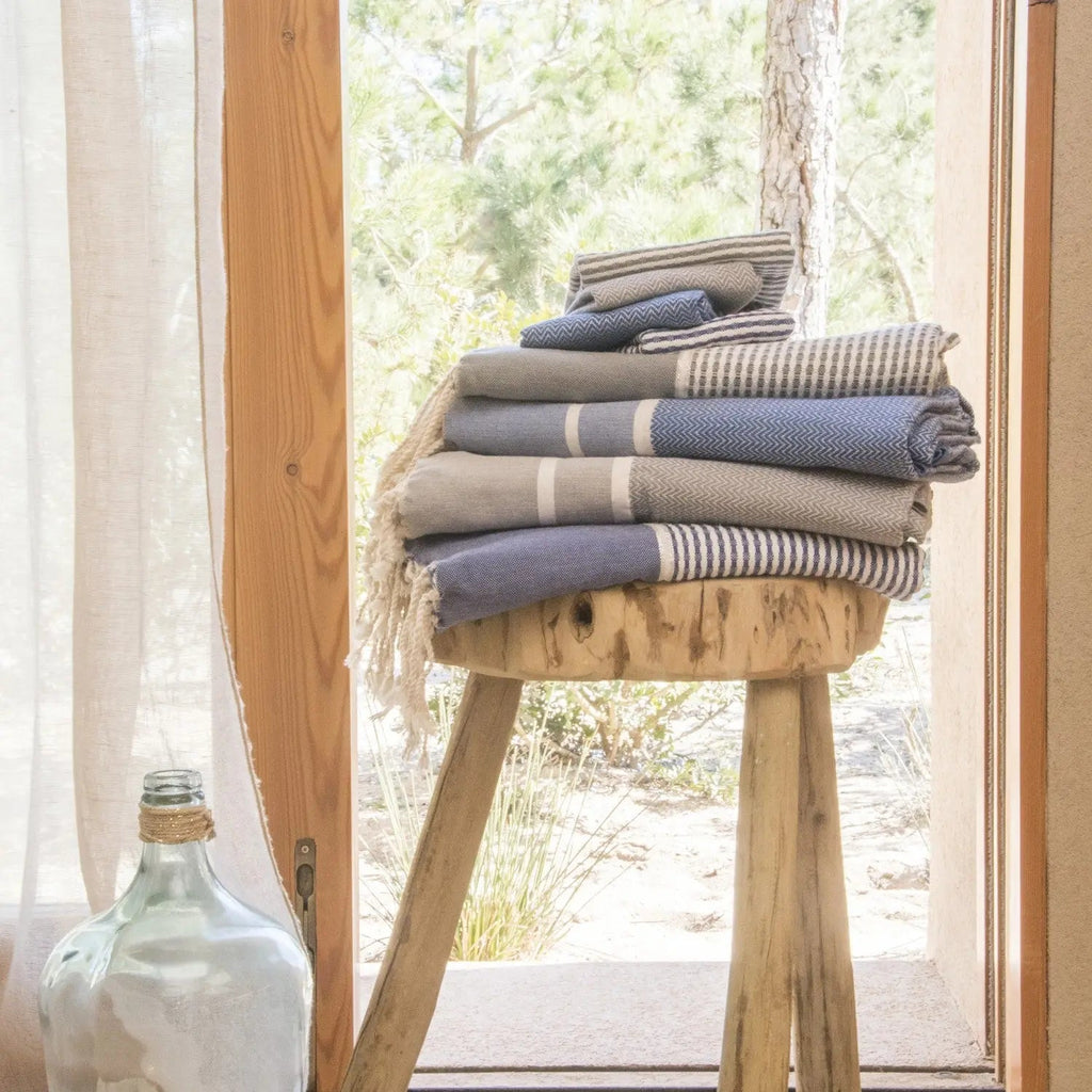 Cotton Bath Fouta Set (1+2) 100x200 + 2(50x80) STOCKHOLM