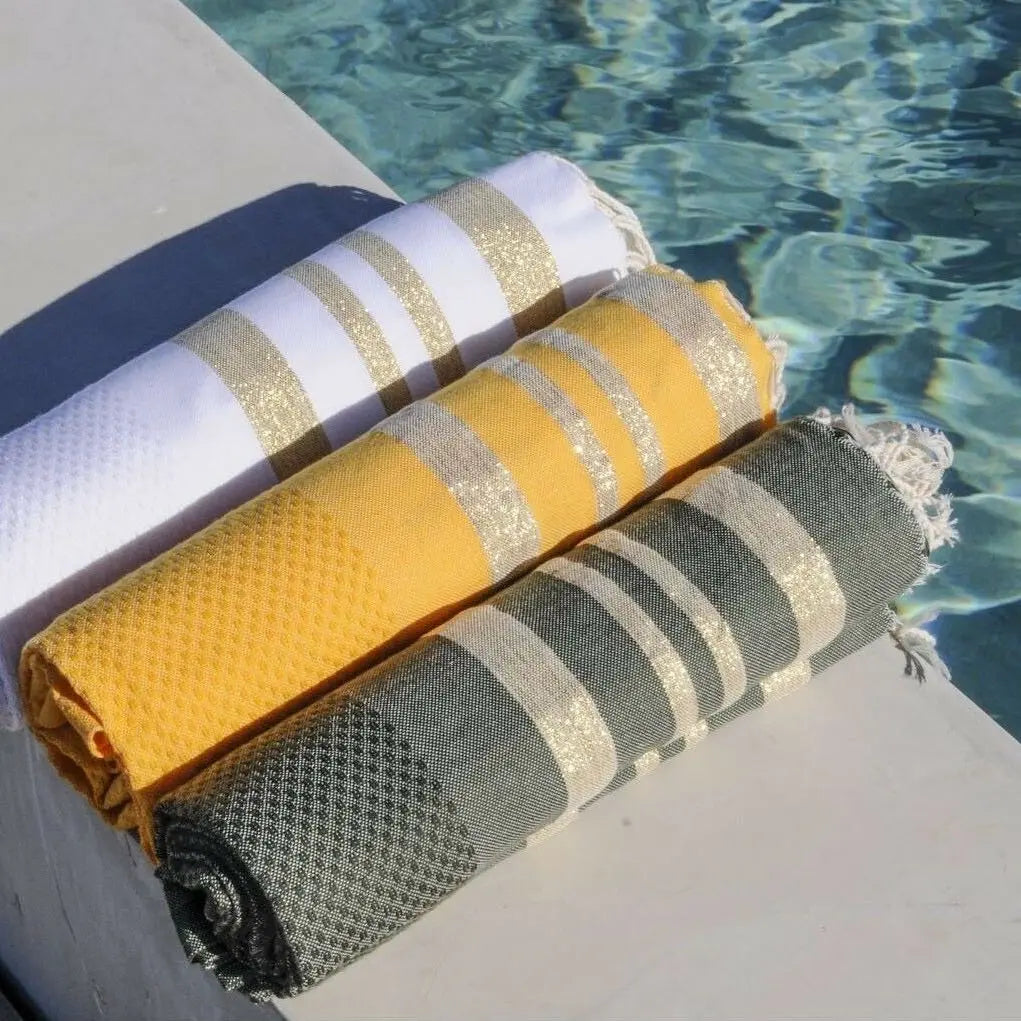 Honeycomb Cotton Fouta 100x200 HAMPTONS