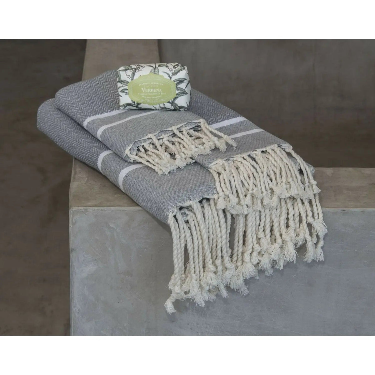 Cotton Bath Fouta Set (1+2) 100x200 + 2(50x80) STOCKHOLM