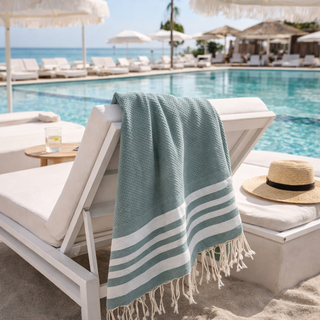 Honeycomb Cotton Fouta 100x200 HAMPTONS
