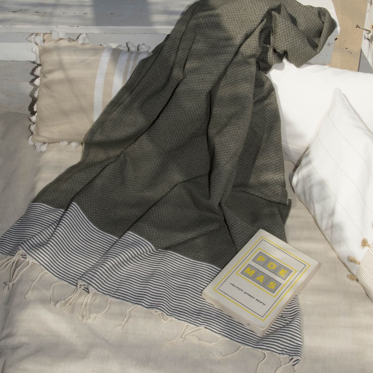 XXL Honeycomb Cotton Fouta 200x200 IBIZA