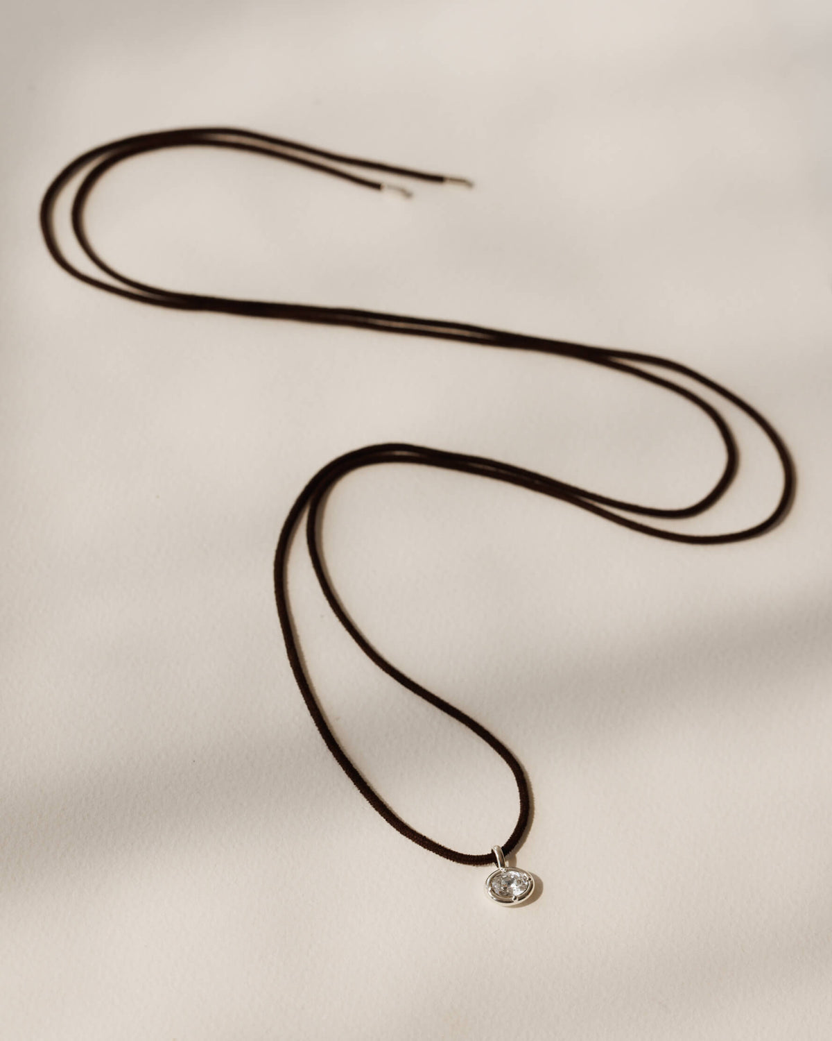 Medallion & Suede Cord Necklace
