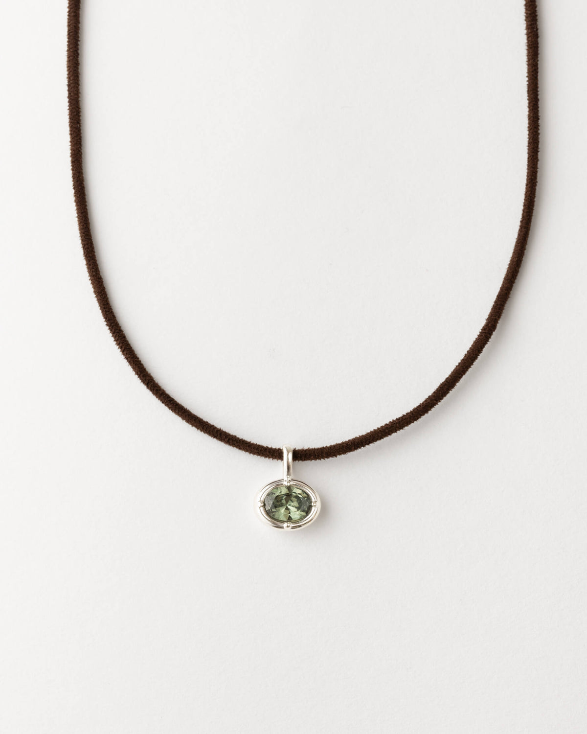 Medallion & Suede Cord Necklace
